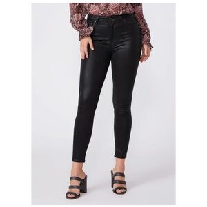 PAIGE DENIM | MARGOT ANKLE IN BLACK FOG LUXE COATING